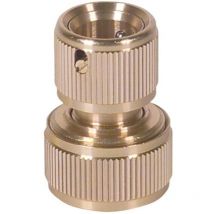 Conector Riego 3/4' Rapido Natuur Laton Aqua Stop Nt98873