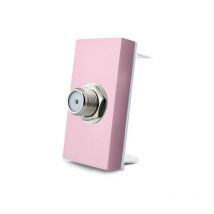 Connecteur sat rose pour mécanisme d'encastrement