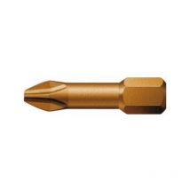 Conector extra duro, para Tornillo Phillips 1/4'' pz con zona de torsión, dimensiones : pz 3, Largo total 25 mm
