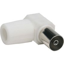 Conector tv hembra acodado 9.5