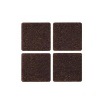 Confezione feltrini per sedie marrone 35X35 mm 50 cf