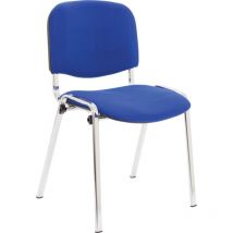 Lincoln - Conference Chrome Stacking Chair Blue