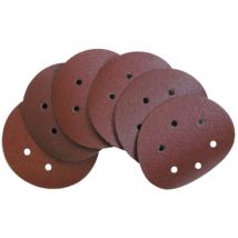 Confezione 100 pz dischi abrasivi a strappo 150 mm grana 100 per levigatrice