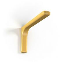 Samit - Confezione 2 staffe di supporto in acciaio zinco cromato con copertura plastificata per fissaggio mensole a parete - 12 cm BurlyWood