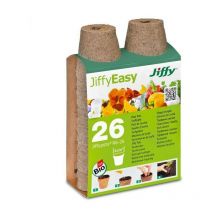 Confezione 26 Vasetti di Torba 6 cm