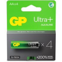 Batterie GP Ultra Plus Alcaline Stilo AA: 15 AUP/LR6 Confezone da 4 batterie