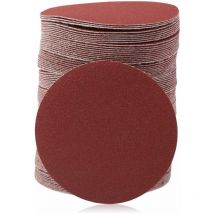 Confezione da 100 dischi abrasivi da 7,6 cm, grana 80, per trapano, smerigliatrice, utensili rotanti, senza foro