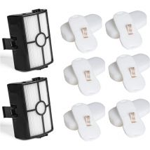 Alovez - Confezione da 2 filtri Hepa e confezione da 6 filtri in schiuma di ricambio per aspirapolvere Shark HZ500UK HZ500UKT con filo