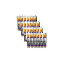 Confezione da 24 stucchi in silicone Sika Sika seal 109 Carpenteria - pvc bianco - 300ml - Blanc