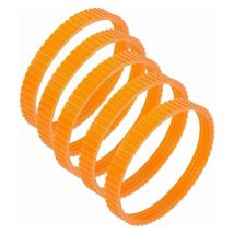 Confezione da 5 cinghie di trasmissione per pialla elettrica 1900B 9,6 mm arancione