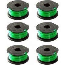 Confezione da 6 bobine Green Line per decespugliatore Black & Decker GL7033 GL8033 GL9035 A6482