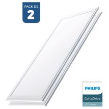 Lotto da 2 Pannello led slim 120X30 cm - Driver Philips - - Bianco Neutro