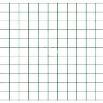 Rete per recinzioni plast. maglia mm.12x12 ø filo mm.1,20 h cm.150 col. Verde - Confine