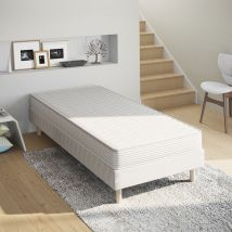 Elite Mattress - Ensemble 90x190 confort Sommier + Matelas Hauteur 15cm
