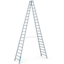 Coni B Sprossen-stehleiter, Beidseitig Begehbar Zarges Arbeitshöhe: Max. 6,70m 40317
