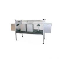 Conigliera Cala 200018 Ropet 2 scomparti fattrice/ingrasso in ferro