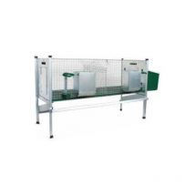 Conigliera Dura 200113 Ropet scomparti fattrici/ingrasso 127/158x51x42/80cm