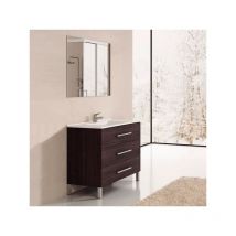 Mueble de baño Ribera con lavabo y espejo. Se envía montado 60CM Roble Sinatra