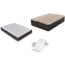 Conjunto Canapé abatible + colchon + almohada - Wengué - 150x190