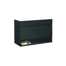 Tegler - Conjunto con mueble de baño estilo nordico nebari 3 piezas 120x45 (1 seno) cm Grafito - Grafito
