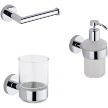 Milano - Conjunto de 3 Accesorios Modernos Para Cuarto de Baño - Prise