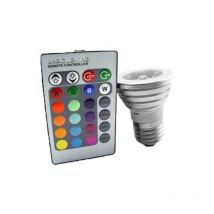 Greensensation - Conjunto de 3 Bombillas led rgb 15 colores con control remoto