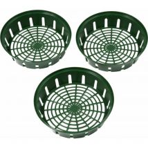 Conjunto de 3 tazones redondos para bombillas en flor.