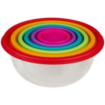 6 cajas de almacenaje redondas colores - 5five