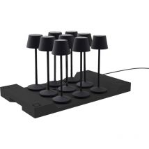 9 Lámparas de Mesa con Bandeja de Carga H25CM emily