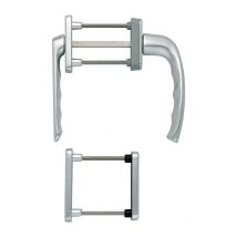 Conjunto de balcón ny 099KH / 961N / U10 /... Alu.F1 63-73mm cuadrado 7mm Hoppe