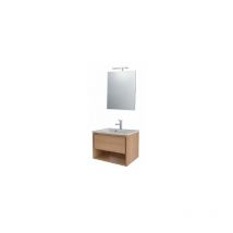 Sanotechnik - Conjunto de baño marron 80x48x46 cm