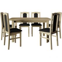 Conjunto de comedor Victorville 273, Roble Sonoma, 76x80x140cm - Roble Sonoma