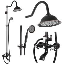 Conjunto De Ducha Rea Bergamo Old Black