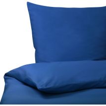Beliani - Conjunto de fundas de algodón azul edredón funda de almohada 155 x 220 cm moderno elegante dormitorio Harmonridge