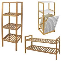 Conjunto de muebles de baño DEBLANCH, madera