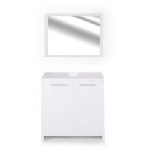 Vicco - Conjunto de muebles de baño Kiko, Blanco, 2 piezas