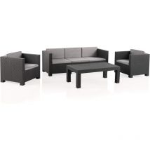 Conjunto de jardin Set Diva Tropea SHAF Grafito