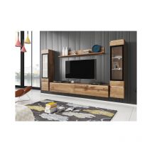 Bratex - Conjunto de muebles de salón vera ii, juego de muebles de salón, sin iluminación led, color wotan