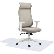 Vinsetto - Conjunto de oficina incluye 1 silla de oficina reclinable con ruedas y altura ajustable 64x61x120,9-128,9 cm y 1 alfombra protectora de