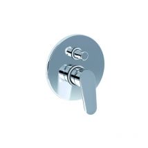 Eurorama - Conjunto de piezas exteriores - Mezclador de ducha empotrado con desviador automático de 2 vías Reno23 - Standard