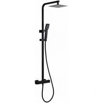 Conjunto ducha termostática Imex BTV013/NG Vigo negro mate