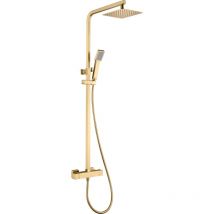 Imex - Ensemble de douche avec thermostatique Modèle vigo Couleur or Finition en or brossé [ ]