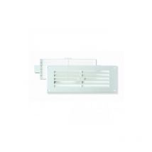 Conjunto horizontal pequeño rejilla y mosquitera 10,5X27CM blanco Brinox
