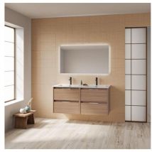 Conjunto mueble + lavabo SUKI - AMIZUVA Color: Fumé arenado - Medidas: 120 cm