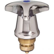 Ventiloberteil Dreikant, Blau 1/2 - Conmetall