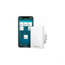 Meross - Wi-Fi Touch Wandschalter, 1 Weg, 1 Kanal, Kompatibelmit Apple HomeKit Siri, Alexa, Google Assistant und SmartThings. 2.4GHz (neutrales Kabel