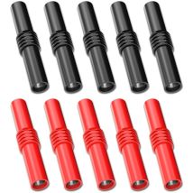 Laoa - Connecteur banane femelle à femelle isolé de 4mm, adaptateur coupleur pour test électrique d'extension banane de 4mm