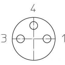 Lutronic - Connecteur confectionné pour capteurs/actionneurs M8 0800 03 300 5m 1015 femelle, droit 5.00 m Nombre de pôles