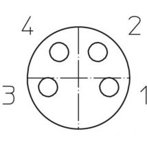 Connecteur confectionné pour capteurs/actionneurs M8 Lutronic 0805 04 002 2m 1049 femelle, coudé 2.00 m Nombre de pôles