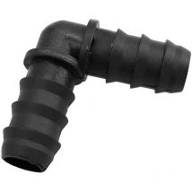 Coude simple pour tuyaux d'égouttement ø 16 mm. (Sac 100 Pièces)